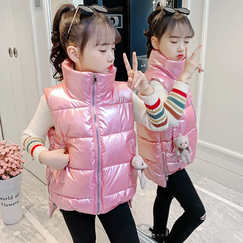 

2023 Korea Autumn Winter Warm Cotton Jacket Tops Windbreaker Winter Coat Down Jacket Elementary School Toddler Kids Down Jacket