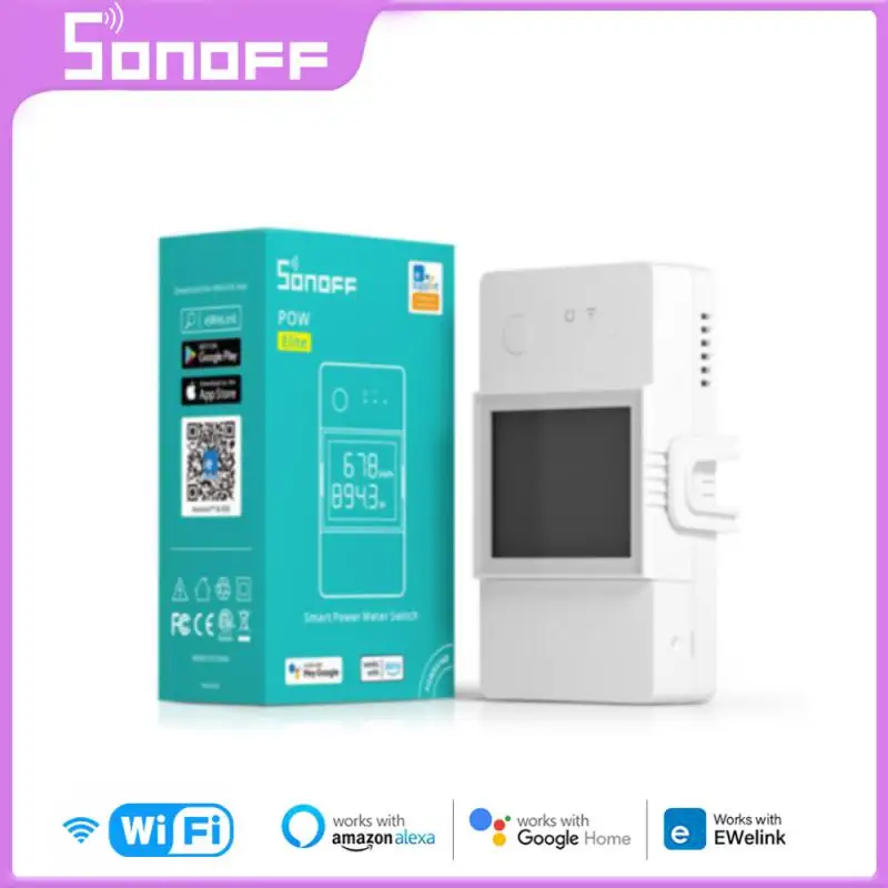 

SONOFF TH Elite 20A/16A WiFi Switch Smart Temperature & Humidity Dry Contact Real Time Monitoring For EWeLink Alexa Google Home