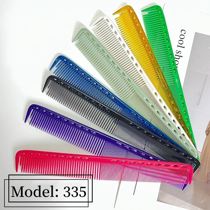 

1pc Haircut Comb 333 335 452 Salon Professional Broad Tooth Hair Comb Amber High Quality Resin Barber Shop Styling Tools Y0508