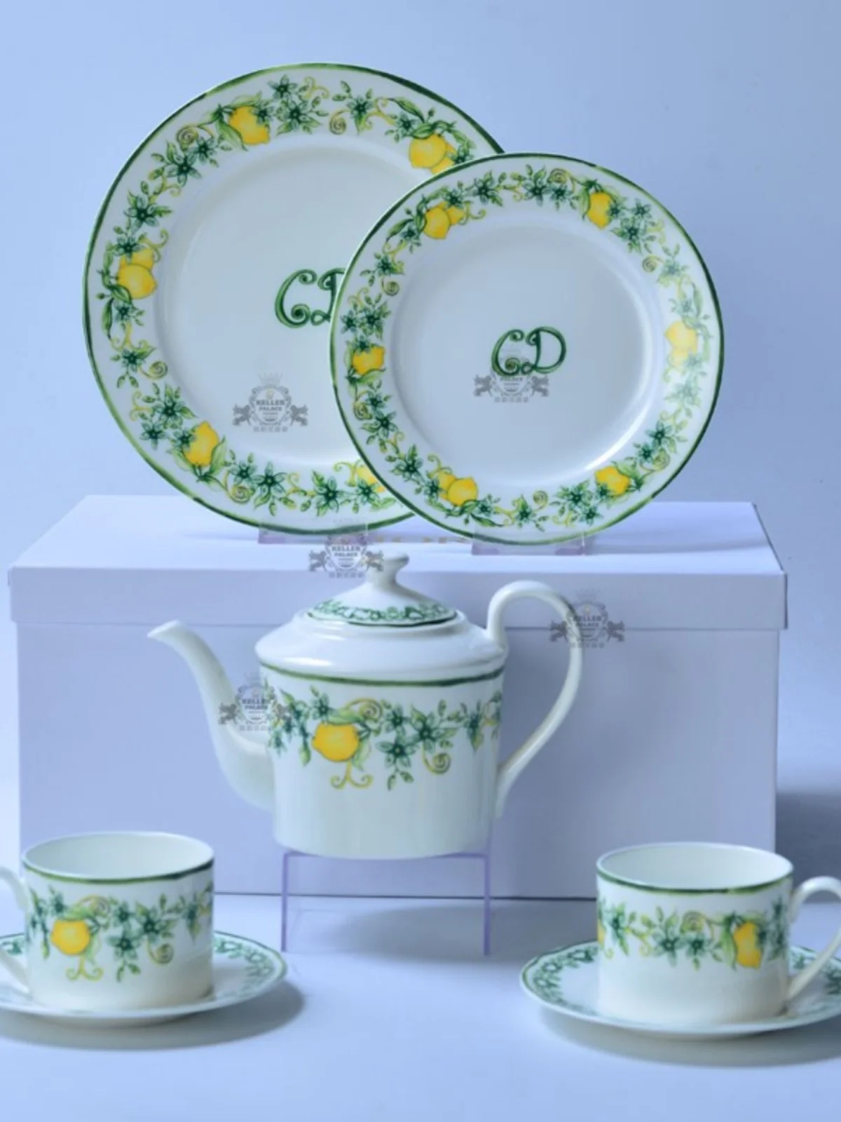 Кофейный набор из костяного фарфора европейский керамический чайник кофейная