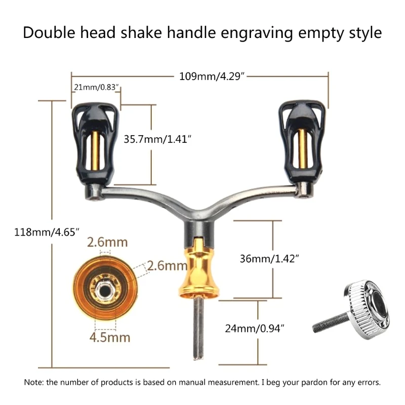 Ручка рыболовной катушки коромысла из алюминиевого сплава для модели 1000-4000