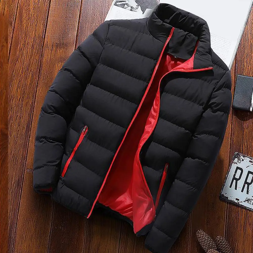 Popular Men Coat Long Sleeve Male Warm Pockets Jacket Coat  Autumn Winter Men Jacket for Daily Wear