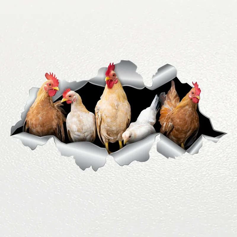 

S62238# Car Sticker Chicken V2 Animal Waterproof Vinyl Decal Car Accessories Decor Pegatinas Para Coche