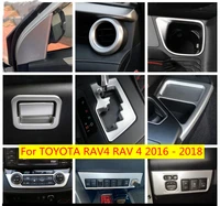 for toyota rav4 rav 4 2016 2018 accessories dashboard air ac hand brake epb button water cup holder panel cover trim interior