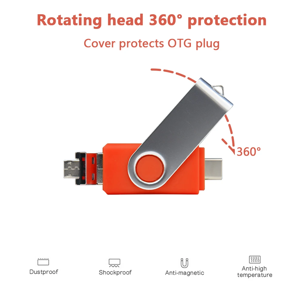 Многофункциональный флэш-накопитель USB 2 0 на 16 ГБ 32 64 128 для телефона Android 3 в 1 карта