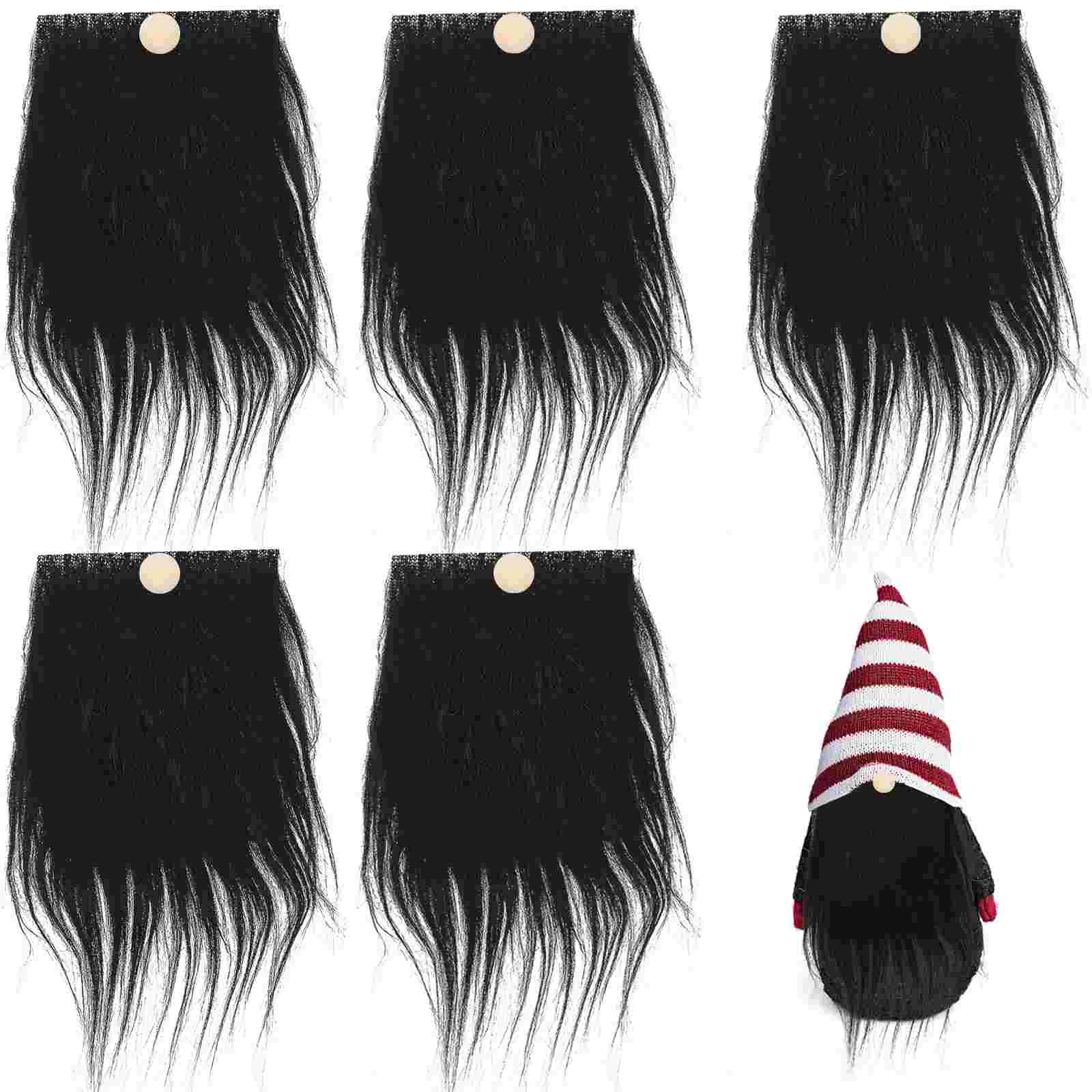 1 Set Dwarf Beard Gnomes DIY Making Charms Gnomes Beards And Wooden Balls for Craft