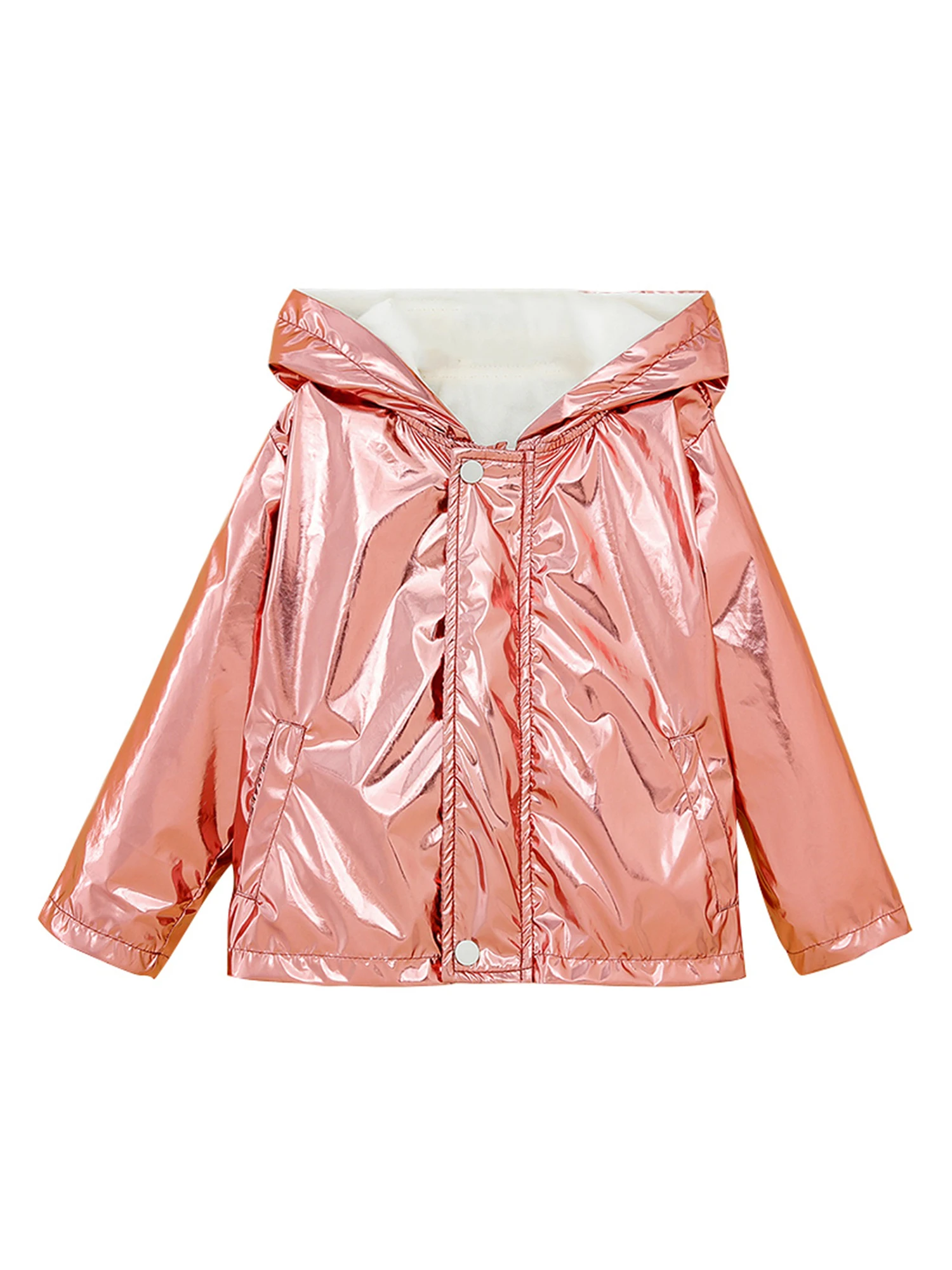 

Mubineo Kids Toddler Girl Fall Winter Windproof Hooded Jacket Lightweight Reflective Coat Outwear Tops