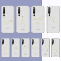 twelve constellations phone case for redmi note 5 7 8 9 10 a k20 pro max lite for xiaomi 10pro 10t