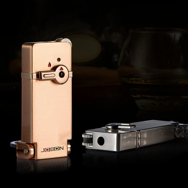 

Gas Lighter Grinding Wheel Inflatable Lighter Metal Ultra-thin High-end Creative Personality Cigarette Lighter Gift for Men