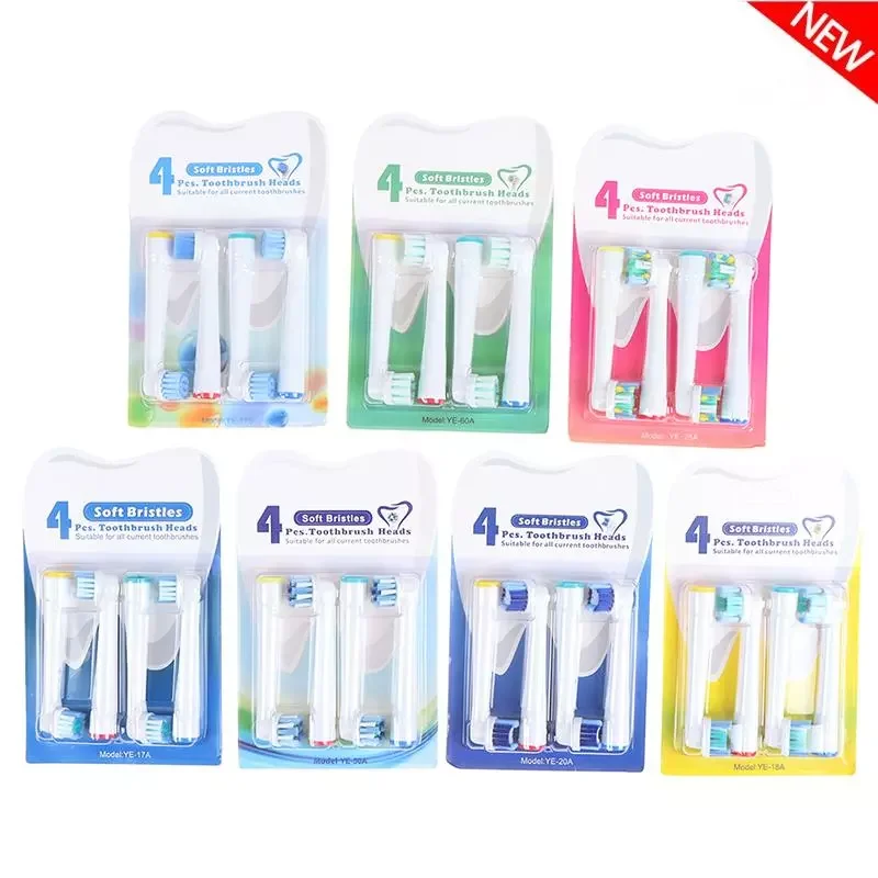 

4Pcs/set Replacement Toothbrush Heads Replaceable Brush Heads For Electric Toothbrush Pro Oral Cavity Health Care