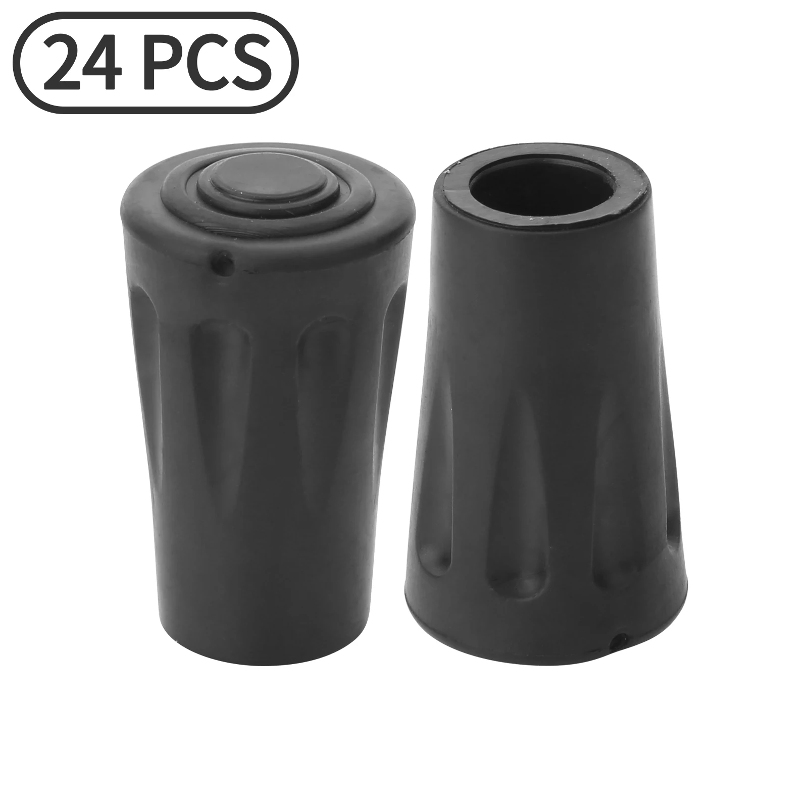 

24Pcs Trekking Pole Walk Stick Cane Climb Replacement Alpenstock Outdoor Camp Hike Protector Cap Tip Rubber Cover