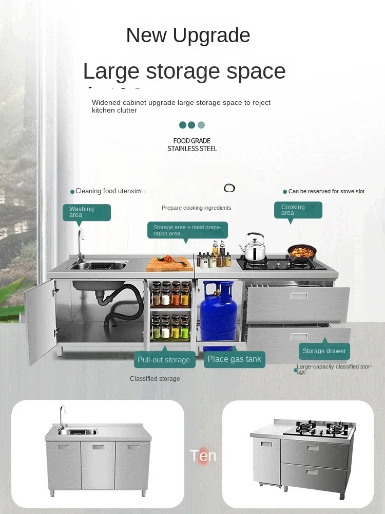 Для встроенного шкафа из нержавеющей стали индивидуальный ящик кухонная