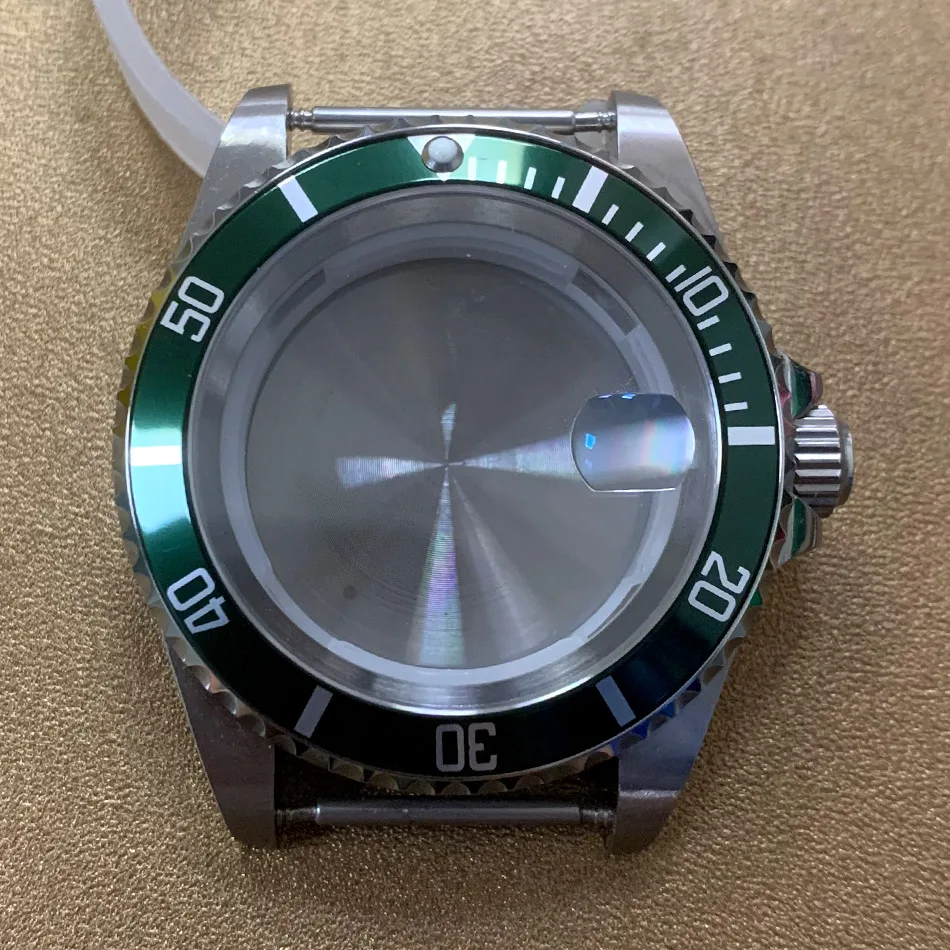 42mm Watch Case 316L Fine Stainless Steel Case Sapphire Glass Fit Japan Miyota 8215,8205 Movement Modification Watch Case