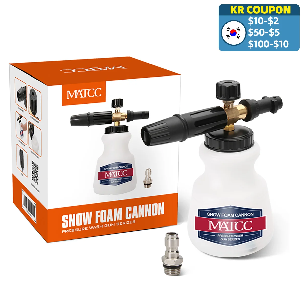 

1L Snow Foam Lance Soap Foamer Sprayer Foam Generator Foam Gun for Karcher K2 K3 K4 K5 K6 K7 High Pressure Car Washer Auto