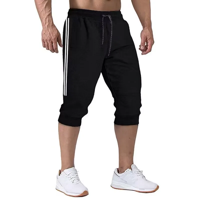 Men's summer fashion solid color casual shorts men's light breathable loose shorts casual fitness short style