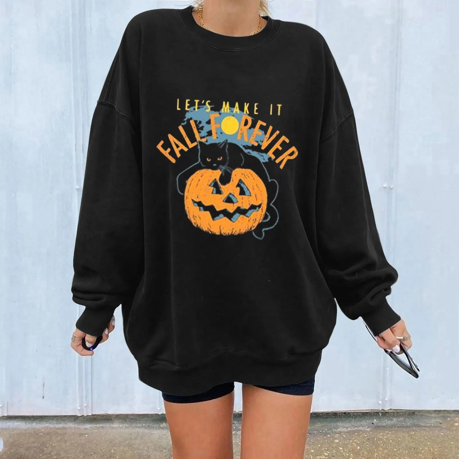 

Womens Sweatshirts Hoodies Sweatshirt For Ladies Printed Stitching StreetFashion pullover Dog Print Scrub Jacket