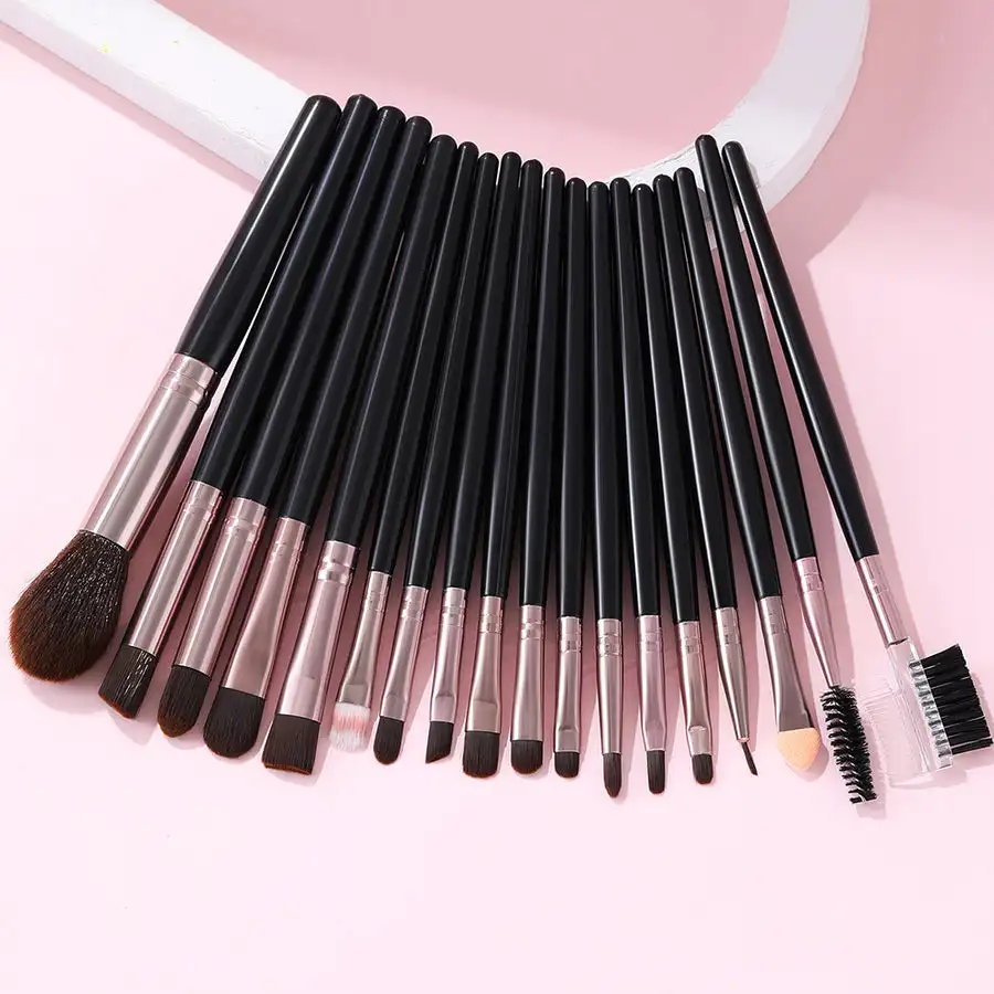 

FJER Pro Makeup Brush Set Premium Synthetic Foundation Blending Face Powder Blush Concealers Eye Shadows Make Up Brushes Kit