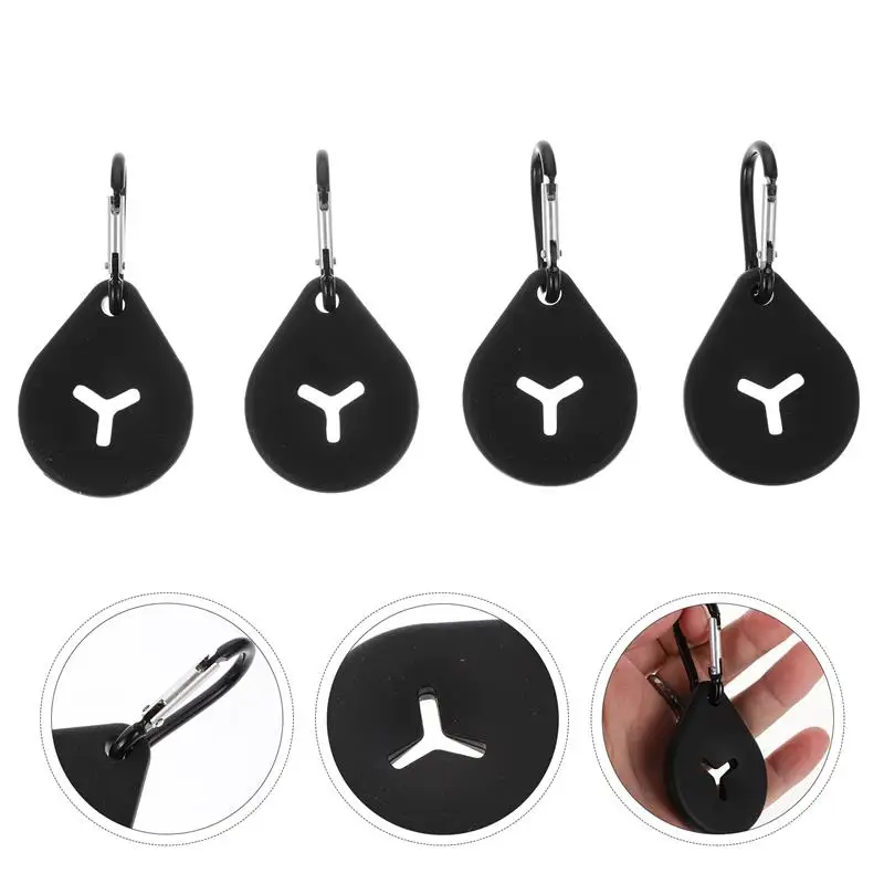 

4pcs Garbage Bag Fixing Clip Silicone Waste Bag Dispenser Pets Outdoor Supplies