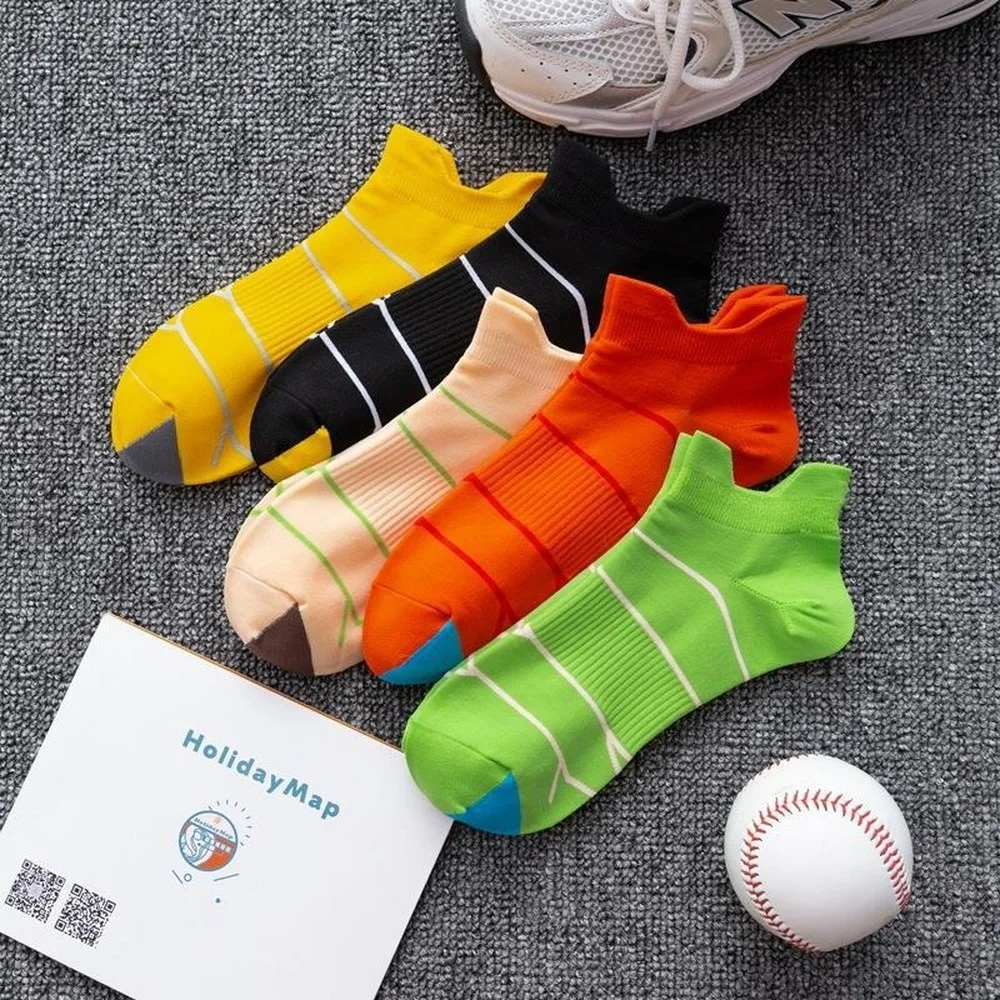 5 Pairs New Fashion Casual Ankle Support Women's Sports Socks Running Climbing Hiking Compression Socks Athletic Women Socks