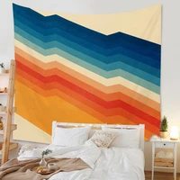 nordic rainbow sun tapestry wall hanging bohemian moon phase tapestries beach mat blanket yoga mat home decor for living room