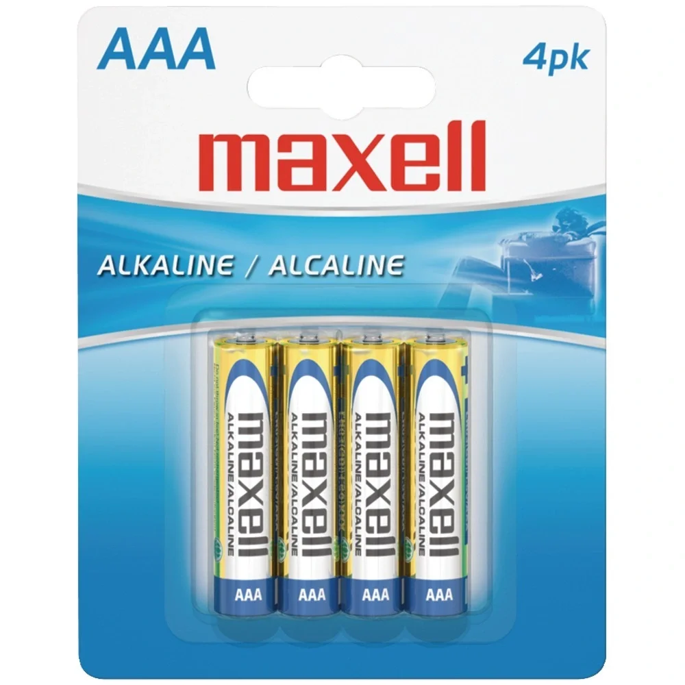

Maxell 723865 - LR034BP Alkaline Batteries (AAA; 4 pk; Carded)
