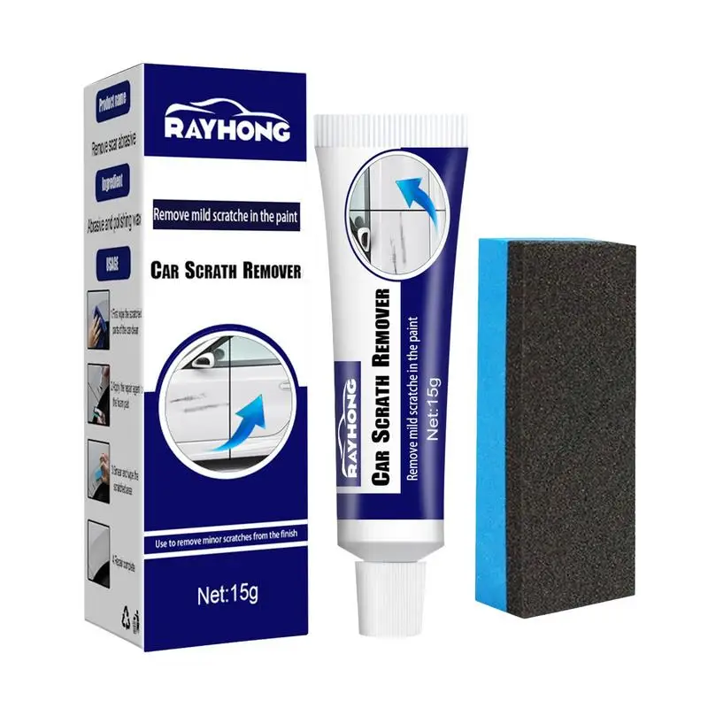

Car Scratch Remover Car Scratch Remover Car Polishing Paste With Sponge Auto Swirl Remover Scratches Repair Polishing Agent