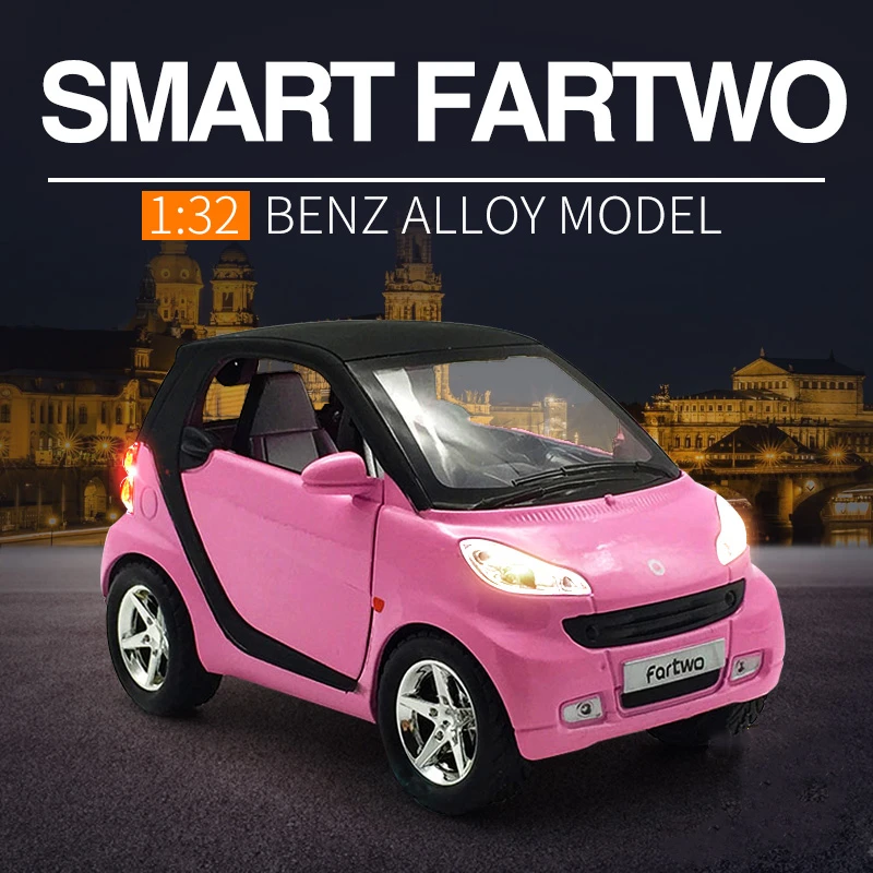 

1:32 Simulation Car Smart Alloy Car Model Diecast Metal Toy Vehicles Mini Car Model Sound and Light Collection Children Toy Gift