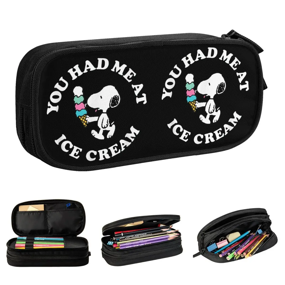 Арахис Snoopy You Had Me At карандаш для мороженого ранцы ручек Большой Студенческий