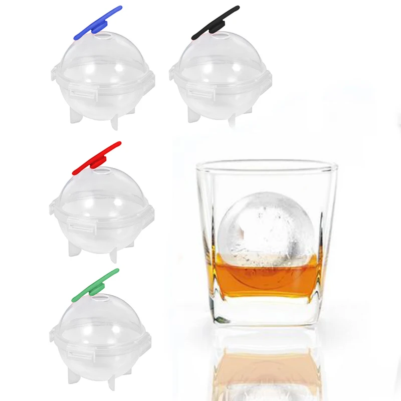 

5CM Big Round Ball Ice Cube Mold DIY Ice Cream Maker Plastic Ice Mould Whiskey Ice Tray for Bar Tool Kitchen Gadget Accessories