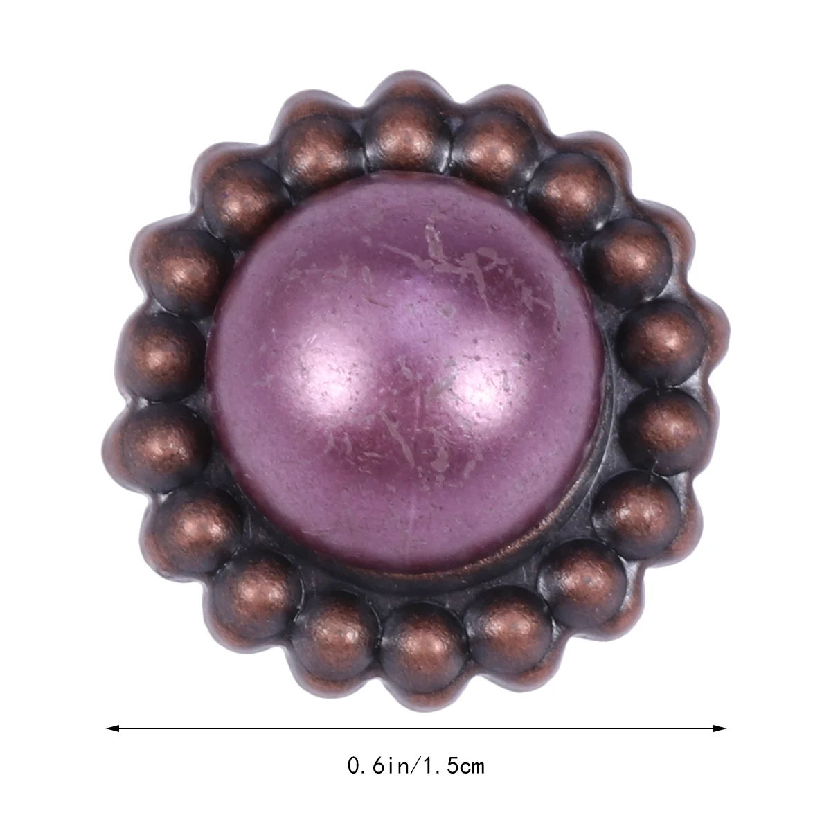 20 шт. круглые застежки для бумаги в стиле ретро разъемные булавки с жемчугом