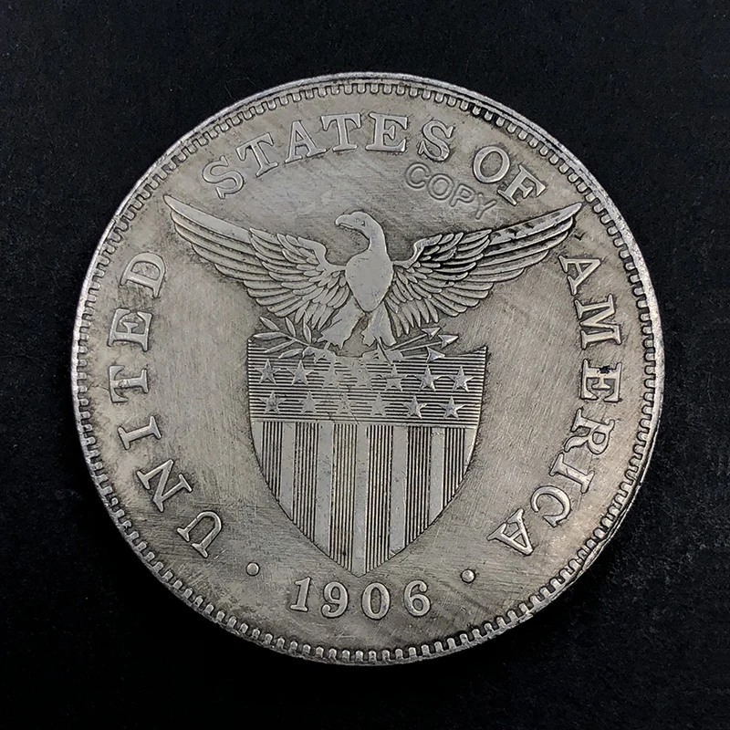 1906 Филиппинская 1 богиня песо античная памятная медаль монета на удачу США