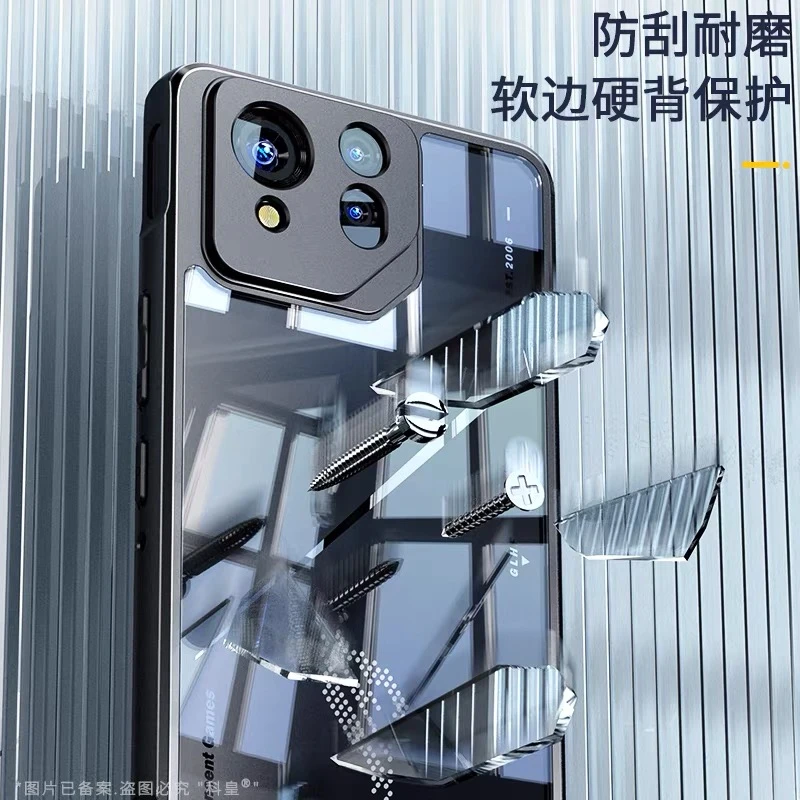 Фото Чехол для ASUS ROG Phone 9 Pro, матовая прозрачная задняя крышка для ROG 9 9Pro Phone 9Pro 5G, защитный корпус, противоударный бампер №4