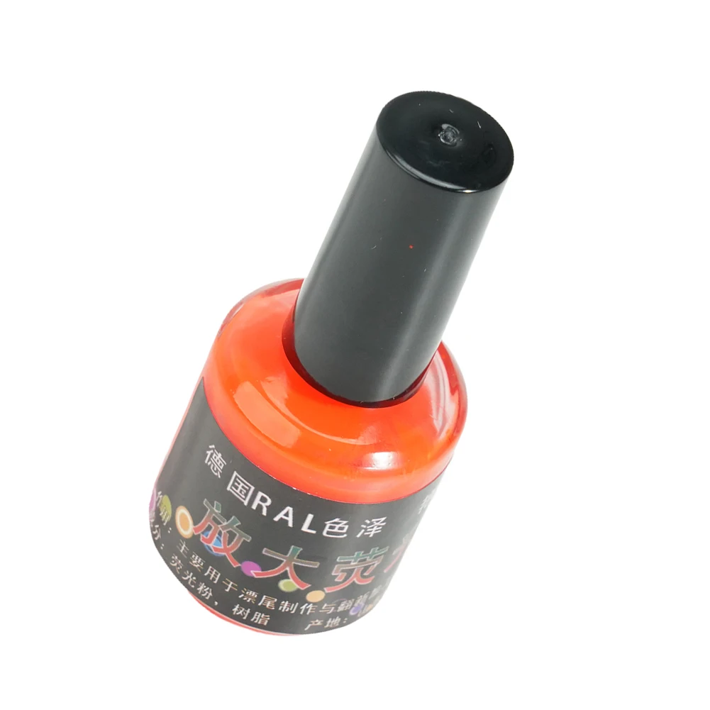 

1 Bottle New Fluorescent Paint For DIY Floats Tail Painting Visible Fishing Float Tip Fast Dry Paint Buoy Tail Repairing Tool