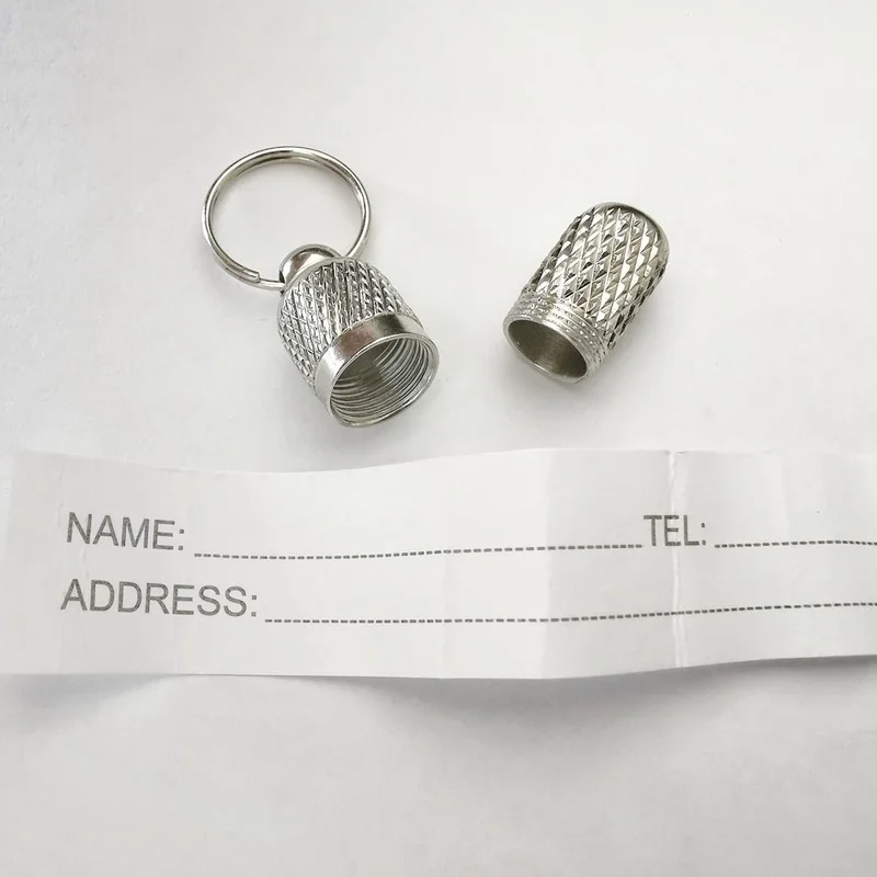 

3Pcs Dogs Anti Loss Pendants Mini Capsule Waterproof Telephone Number Address Info Tag Case Cat Dog Pet Accessories