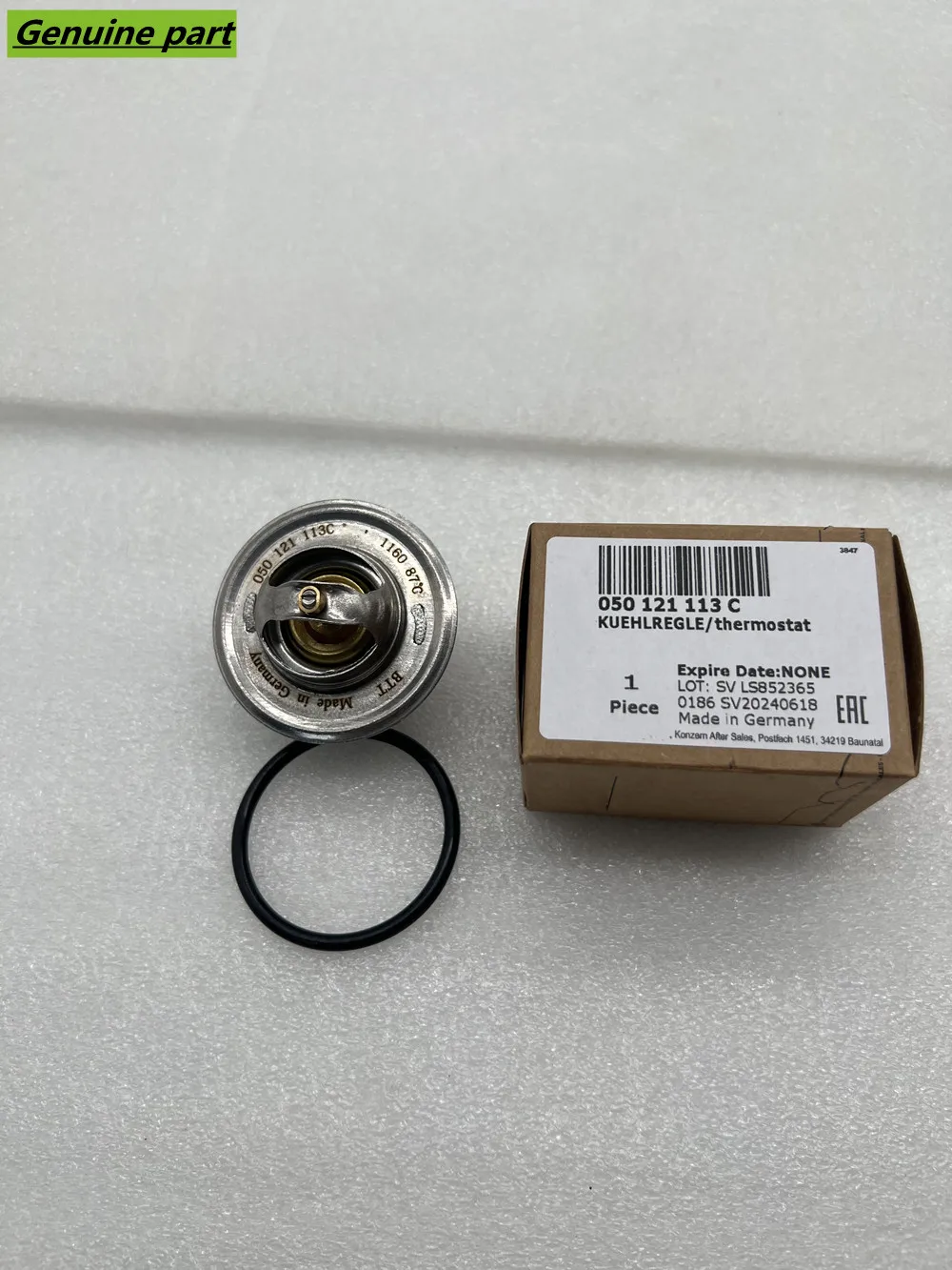 

Комплект оригинального термостата охлаждающей жидкости и уплотнительного кольца 87. ℃ Для VW Jetta Golf Passat AUDI A3 A4 # 050121113C 050121113J 059121119 038121119B