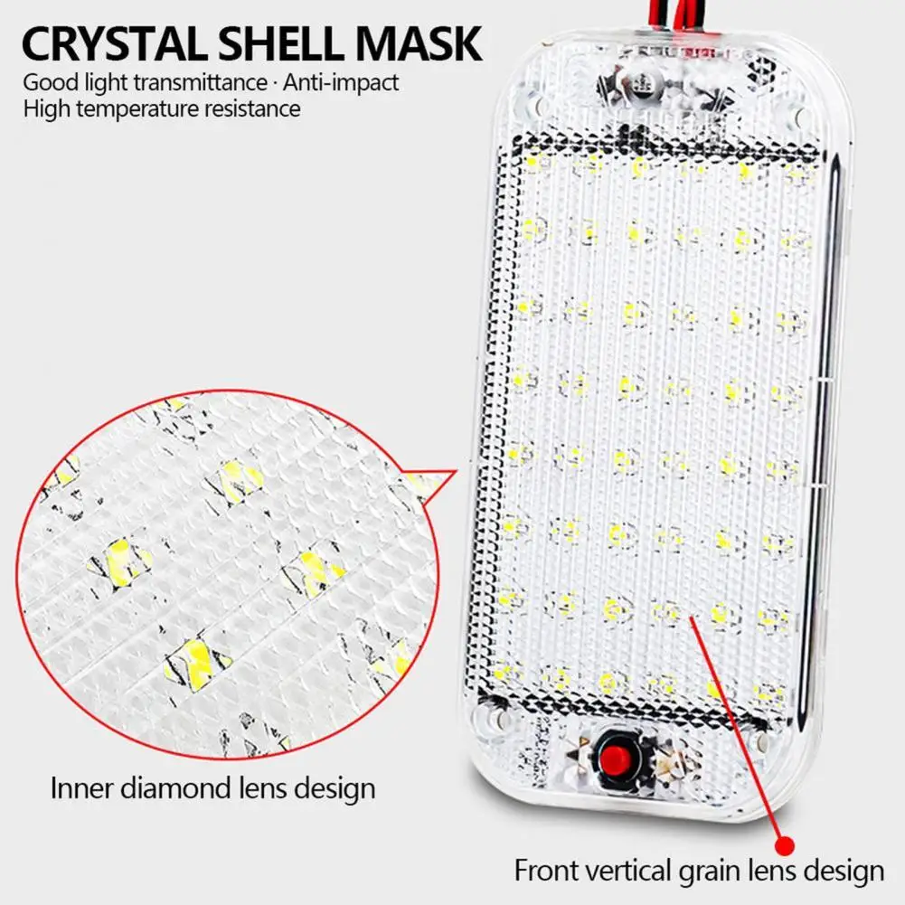 

1 Set Practical Cabin Lamps Waterproof Ultra-thin Car Interior Lamp High-Lumen LED Reading Lamp