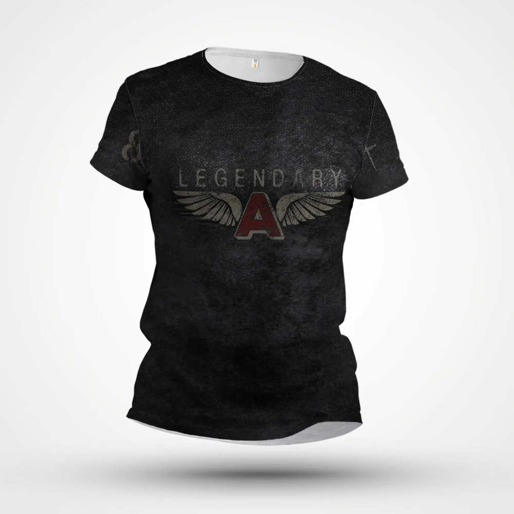 

2023 New Men's T-shirt 3D Printing Customized Short Sleeve Summer Personalized Fashion Trend Wing Pattern Comfortable