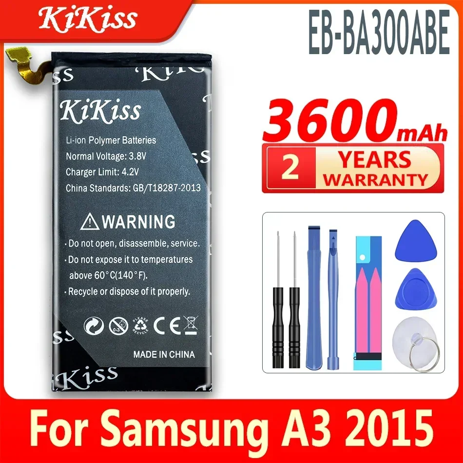 Аккумулятор KiKiss 3600 мАч EB-BA300ABE для Samsung Galaxy A3 2015 A300 SM-A300F SM-A300FU A3000 A3009 A300X
