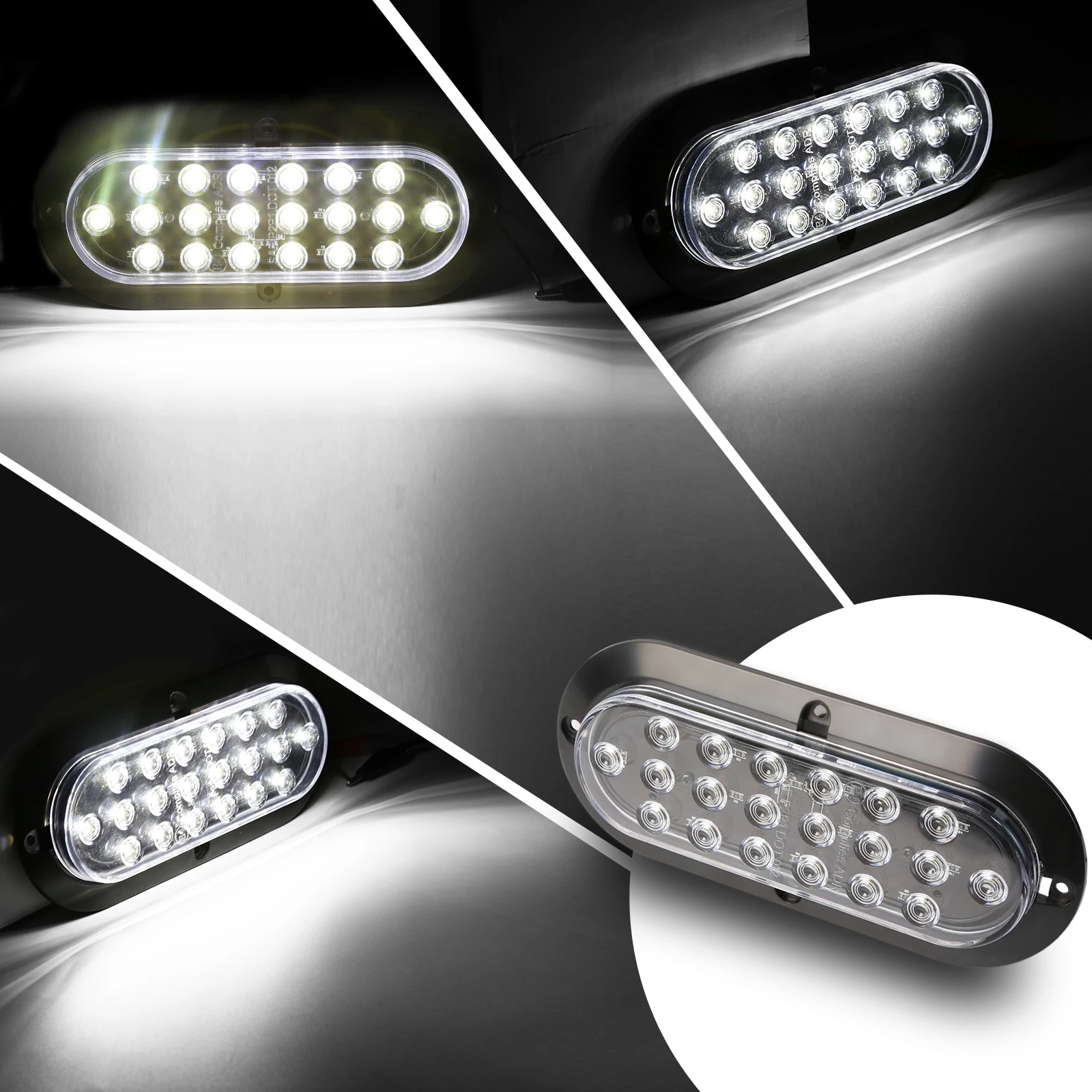 

2 Шт. Сертифицированных Боковых Габаритных Фонаря Для Грузовика, Пикапа, Прицепа, Задние Стоп-сигналы, 12-24 В