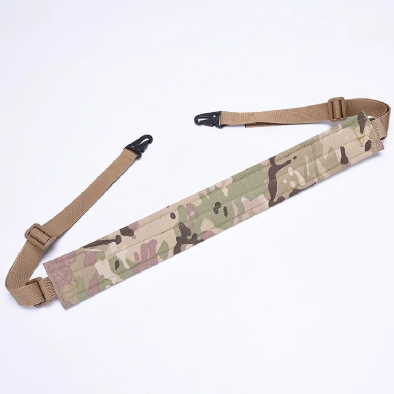 

2 Two Point Shoulder Rifle Strap With QD Metal Buckle Adjustable Bungee Tactical Airsoft Mount Bungee System Kit Gun Sling