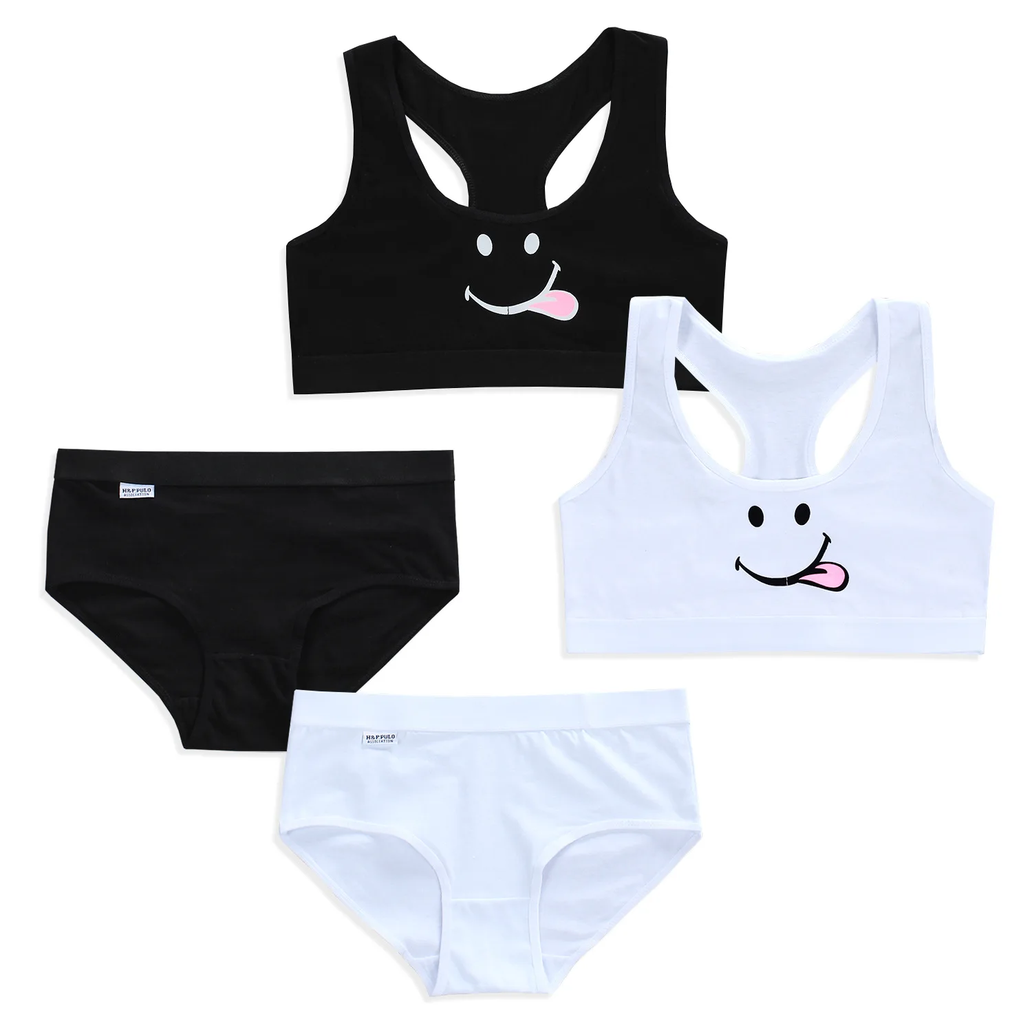 

Girls Underwear Bra and Panty Sets for Teenage Girls Training Bra 14 Kids Sports Bra Panties Brief Topic Tube 13 Boxer White 10