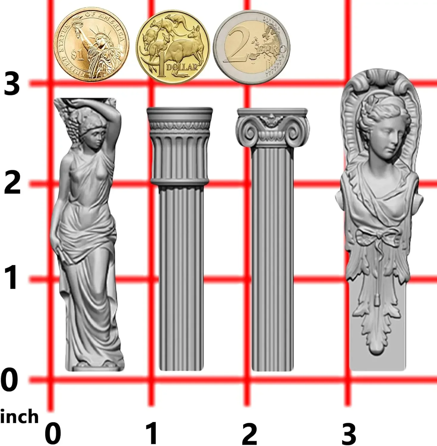 VERIDIAN рельефная художественная силиконовая форма для полиглины воздушно-сухая