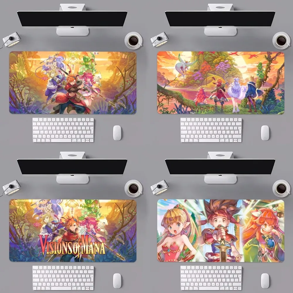 Популярный игровой коврик для мыши V-Visions of Mana компьютерный ноутбука игровые
