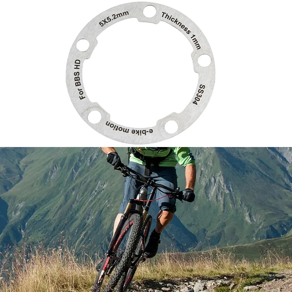 

High Quality ChainRing Washer Washer 58x58x1mm Aluminum Alloy Chainring Washer Ebike Accessories Electric Bicycle