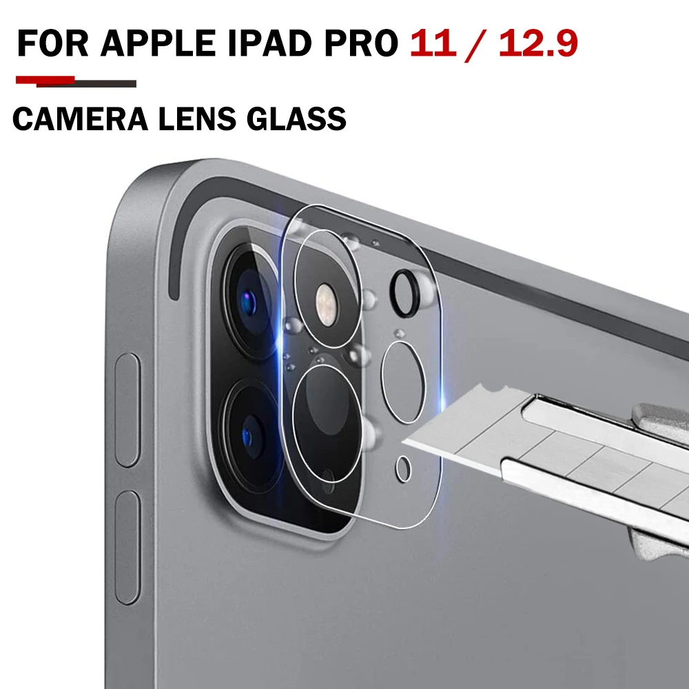 

For Apple iPad Pro 12.9 2021 Black Circle Camera Lens Screen Protective Film For iPad Pro 11 2020 Full Cover Tempered Glass