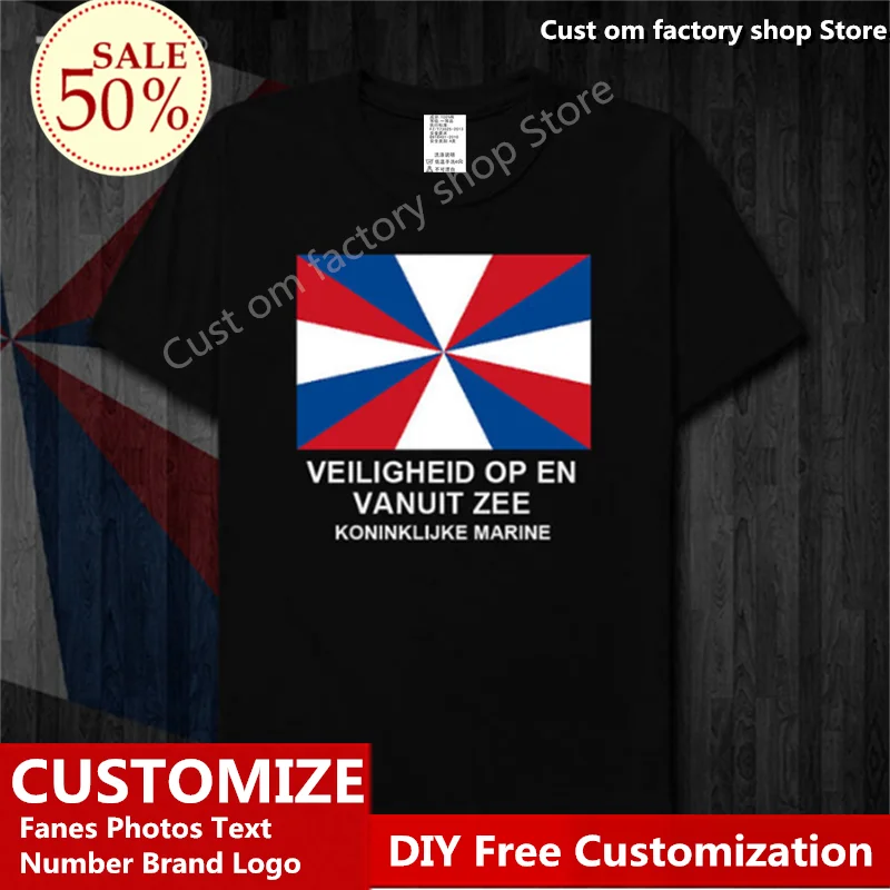 Switzerland Navy New Tops T shirt Custom Jersey Fans DIY Name Number LOGO High Street Fashion Hip Hop Loose Casual T-shirt