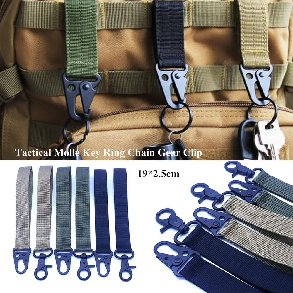 

10 Colors Tactical Molle Buckle High Quality Eagle Buckle 19*2.5cm Key Ring Chain Hanger Buckle Hook Outdoor Tool