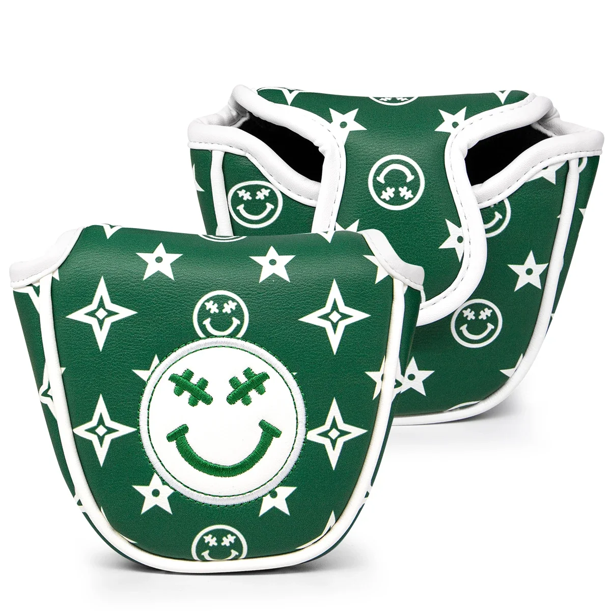

Free Shipping New Semicircular Slotted Smil Face Golf Putter Club Head Cover Golf Accessories