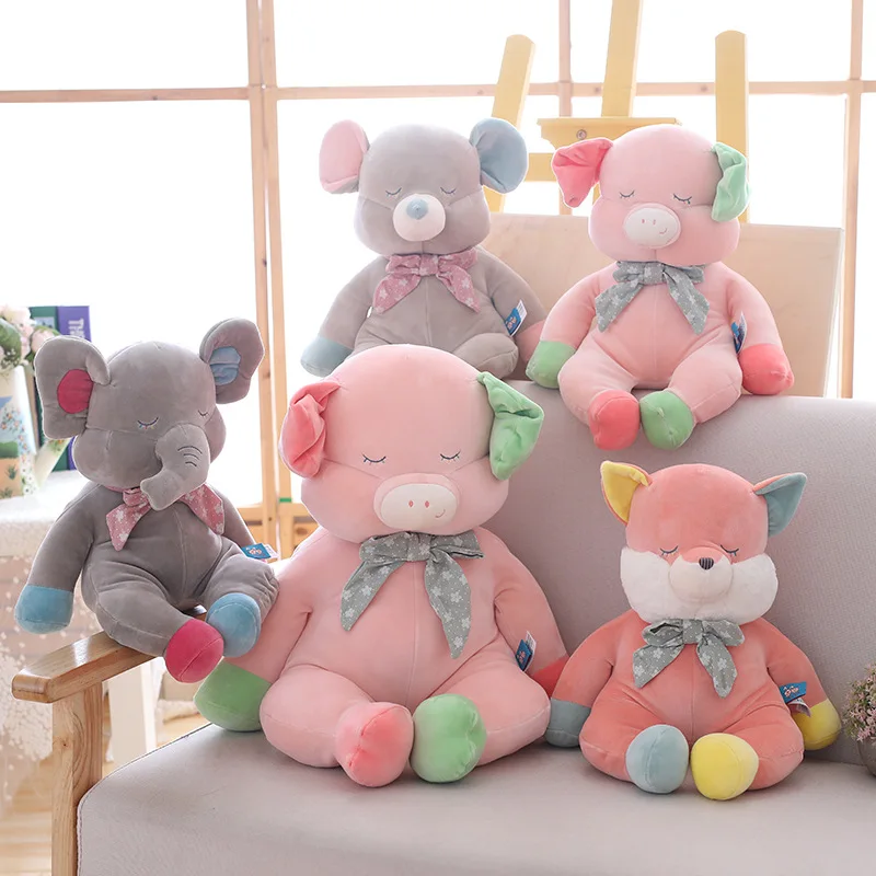 

Cute Piggy Doll Plush Toy Soft Elephant Doll Girl Birthday Gift Wedding Doll Gift Comfortable Sofa Pillow Photography Props