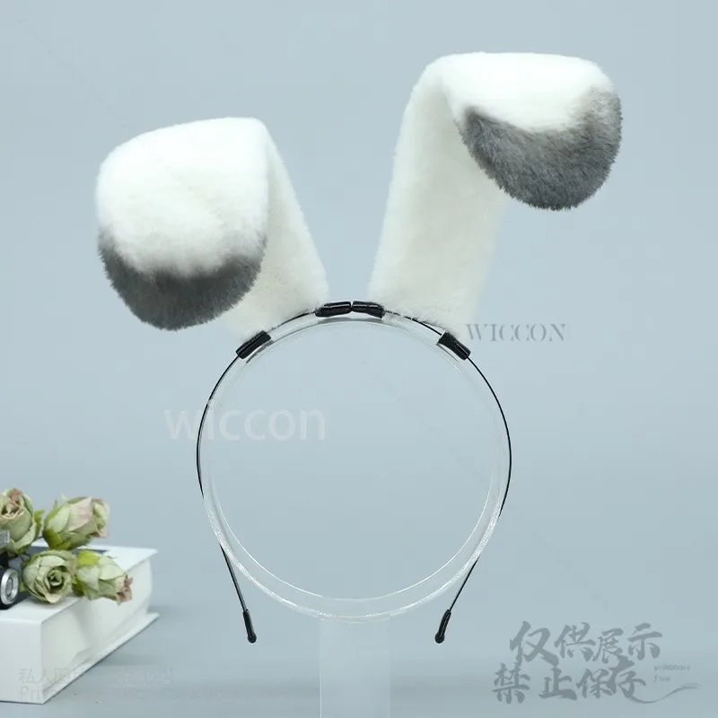 Пушистая повязка на голову с заячьими ушками Xavier реквизит для аниме головной
